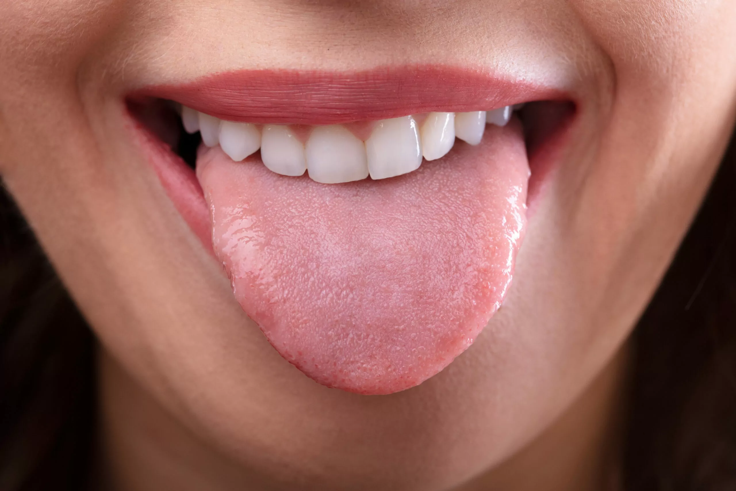 tongue-teeth rubbing for oral health
